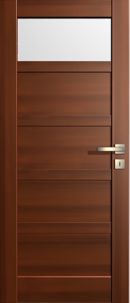VASCO Doors Interiérové dveře BRAGA kombinované, model 2 - Bezfalcové dveře
