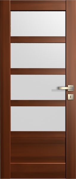 VASCO Doors Interiérové dveře BRAGA kombinované, model 5 - Bezfalcové dveře