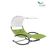 Vivere - Double Chaise Rocker # Green Apple